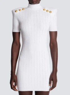 Short Knit Dress-Balmain Fashion