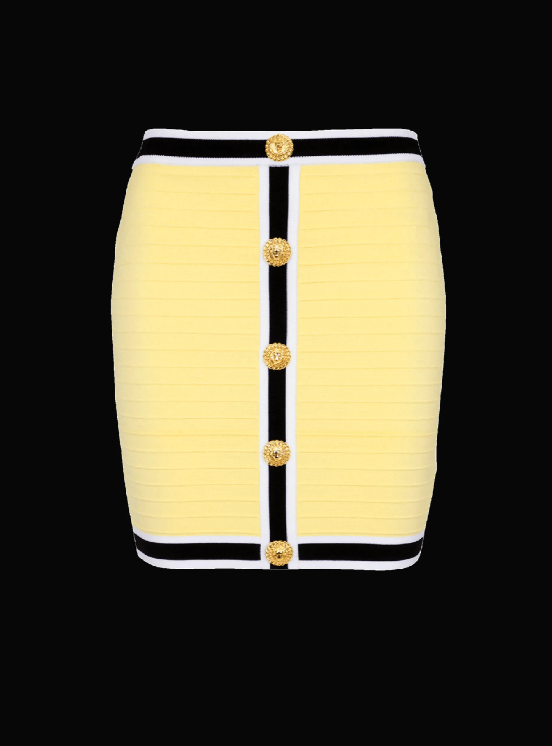 Short Knit Skirt With Buttons-Balmain New