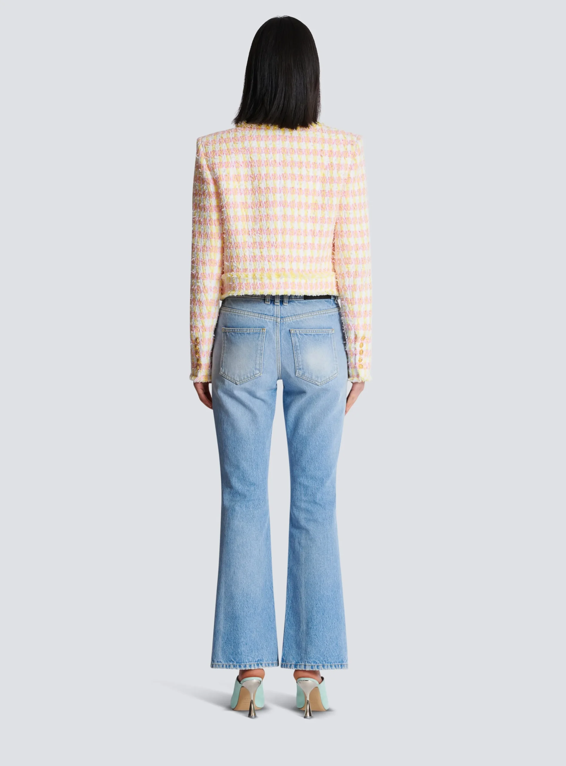 Short Miami Tweed Jacket-Balmain Store