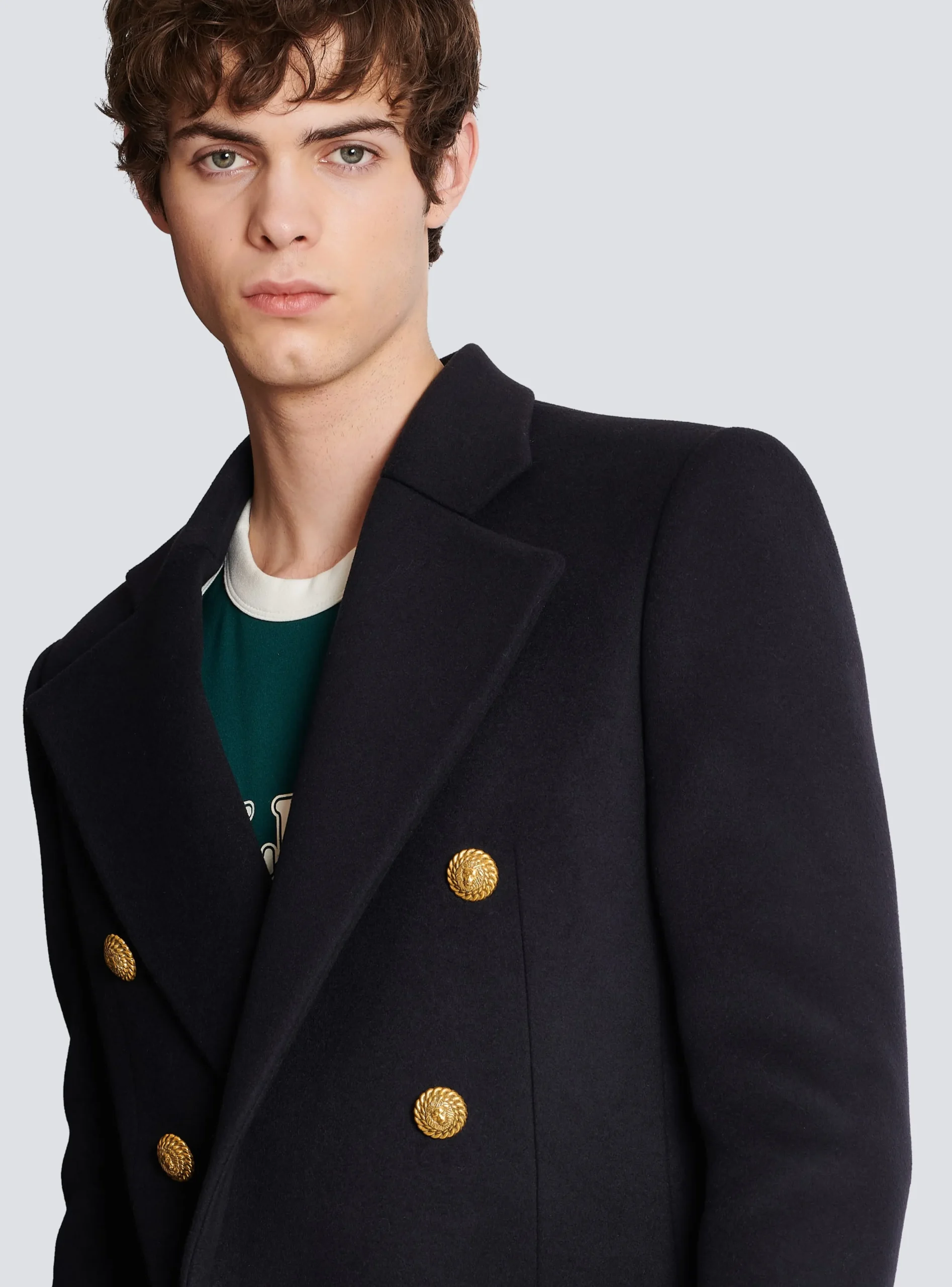 Short Military-style Coat-Balmain Sale