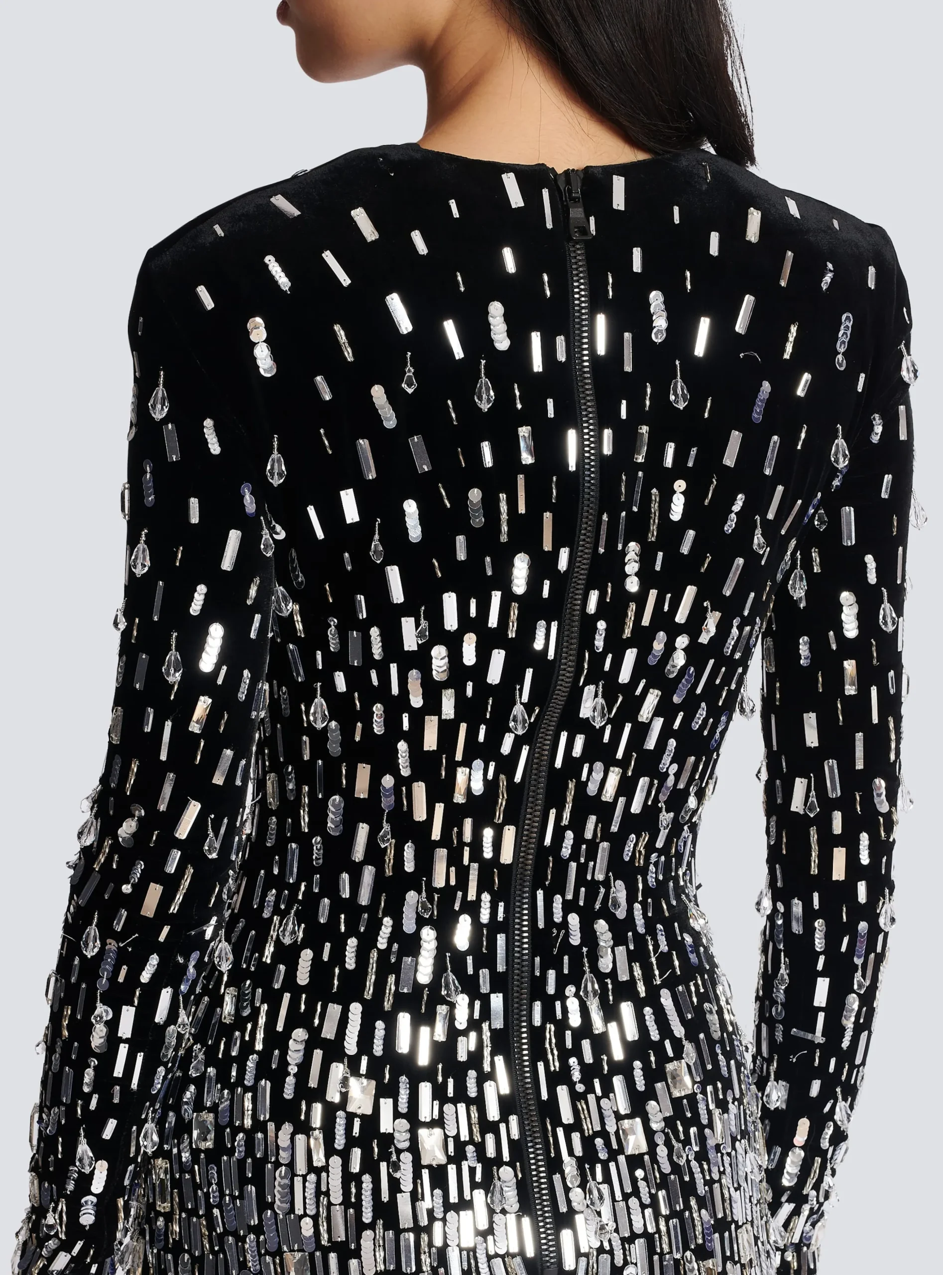 Short Sequin Dress-Balmain Best Sale