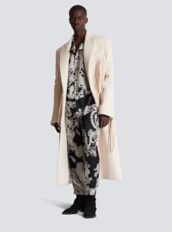 Silk Paisley Print Shirt-Balmain Online