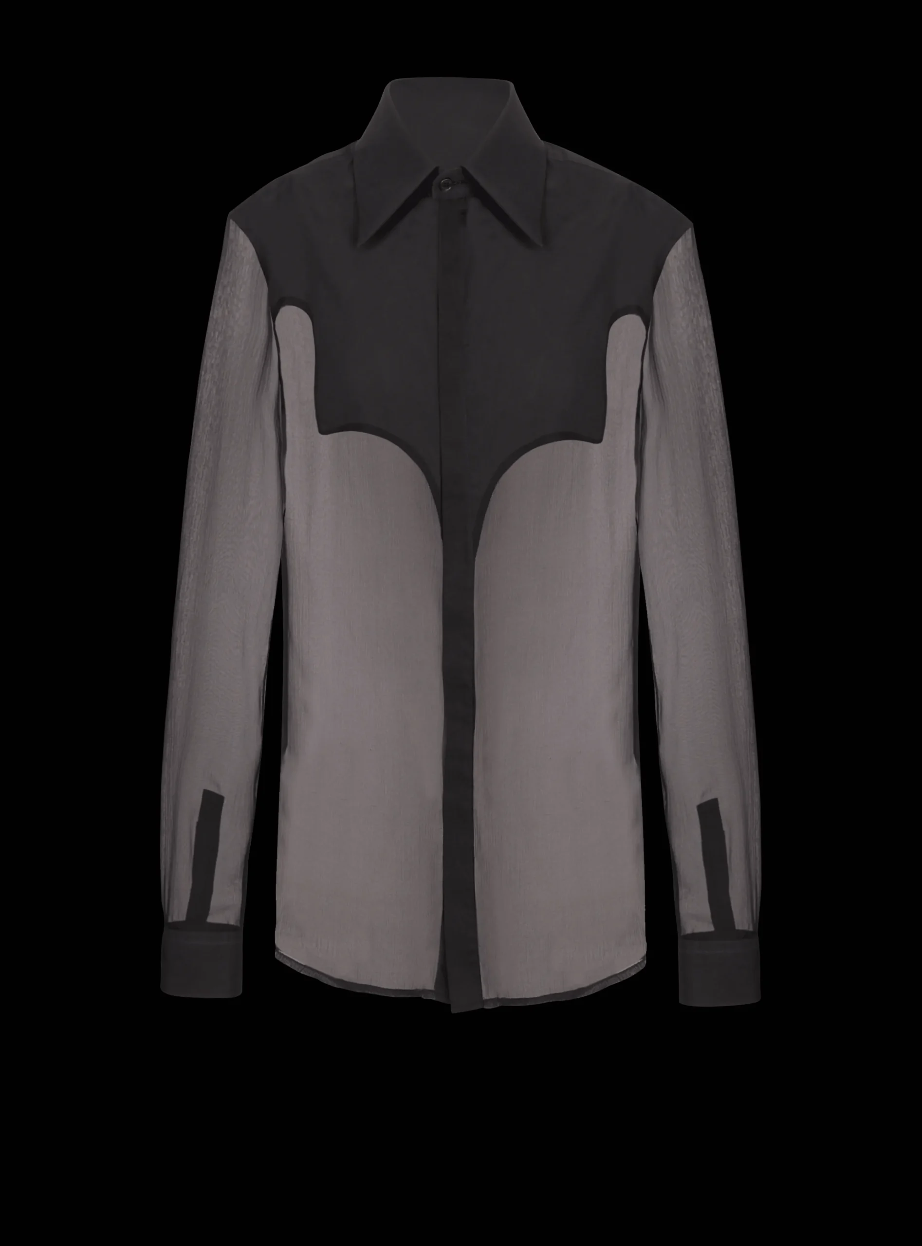 Silk Western Shirt-Balmain Cheap