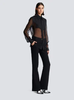 Silk Western Shirt-Balmain Cheap
