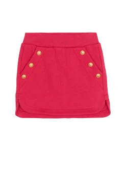 Skirt With Embossed Buttons-Balmain Best Sale
