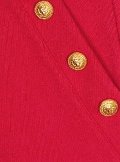 Skirt With Embossed Buttons-Balmain Best Sale