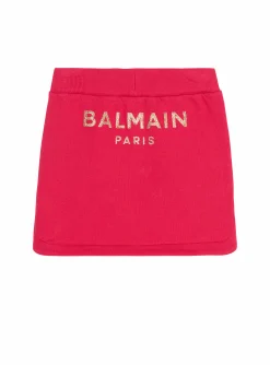 Skirt With Embossed Buttons-Balmain Best Sale