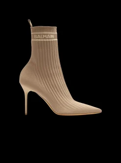 Skye Stretch Knit Ankle Boots-Balmain Cheap