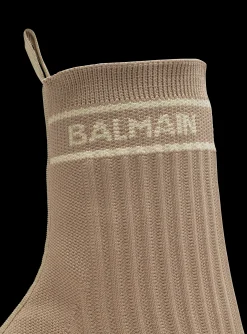 Skye Stretch Knit Ankle Boots-Balmain Cheap