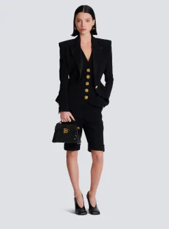 Sleeveless Double Crepe Waistcoat-Balmain Fashion