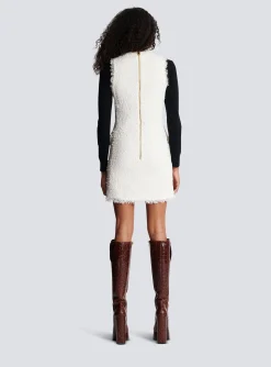 Sleeveless Tweed Dress-Balmain Best