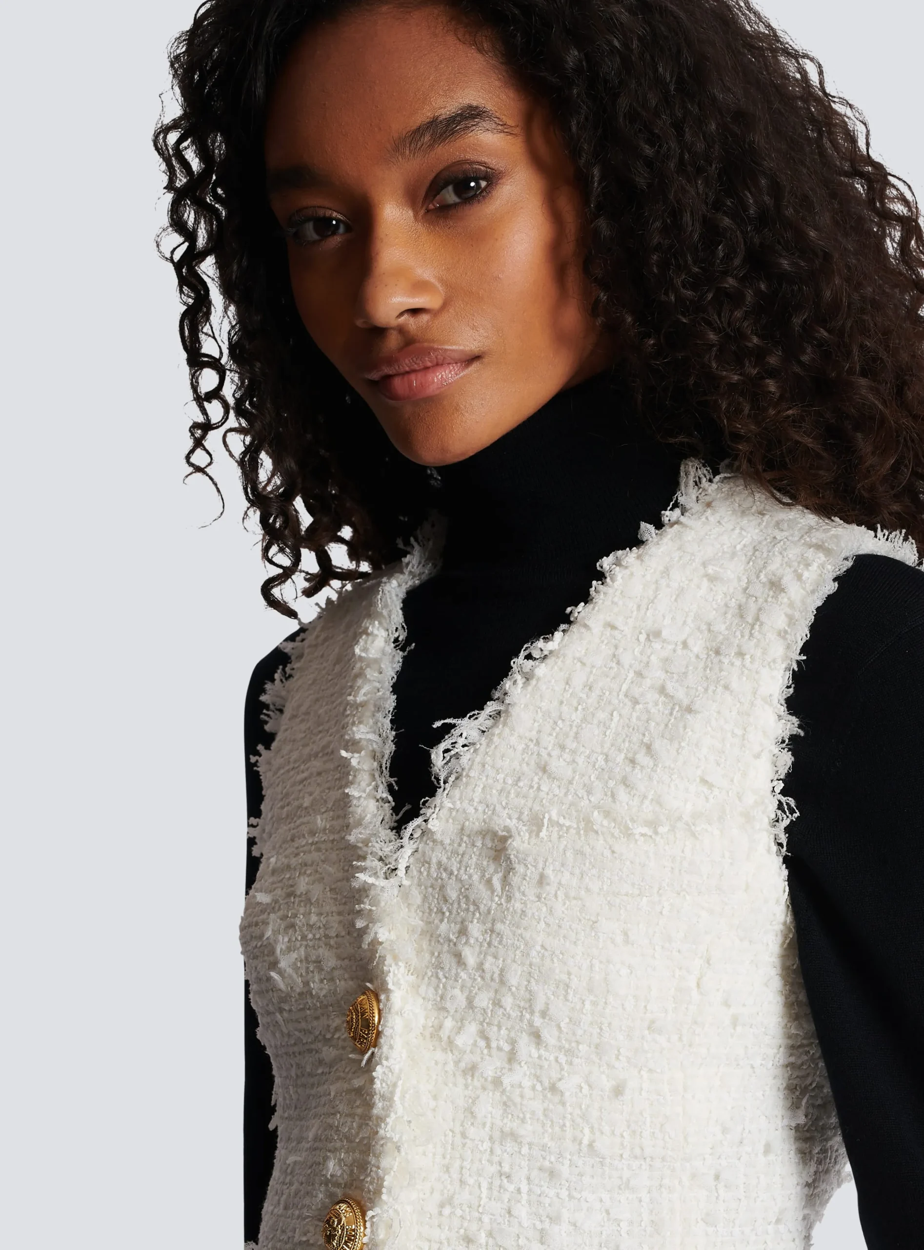 Sleeveless Tweed Dress-Balmain Best