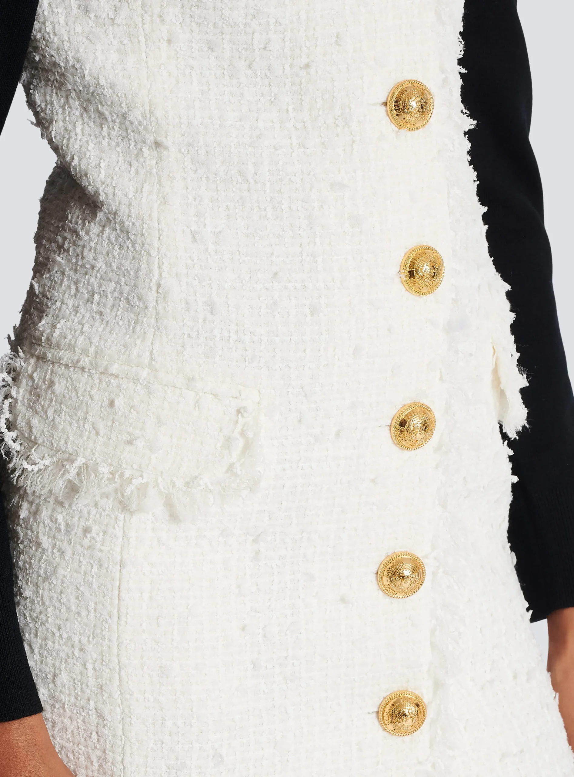 Sleeveless Tweed Dress-Balmain Best