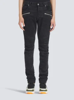 Slim Cut Cotton Jeans-Balmain Online