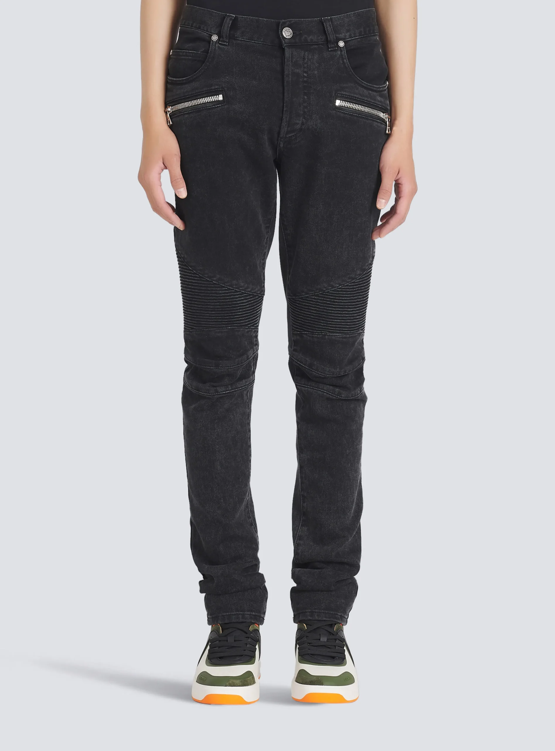 Slim Cut Cotton Jeans-Balmain Online