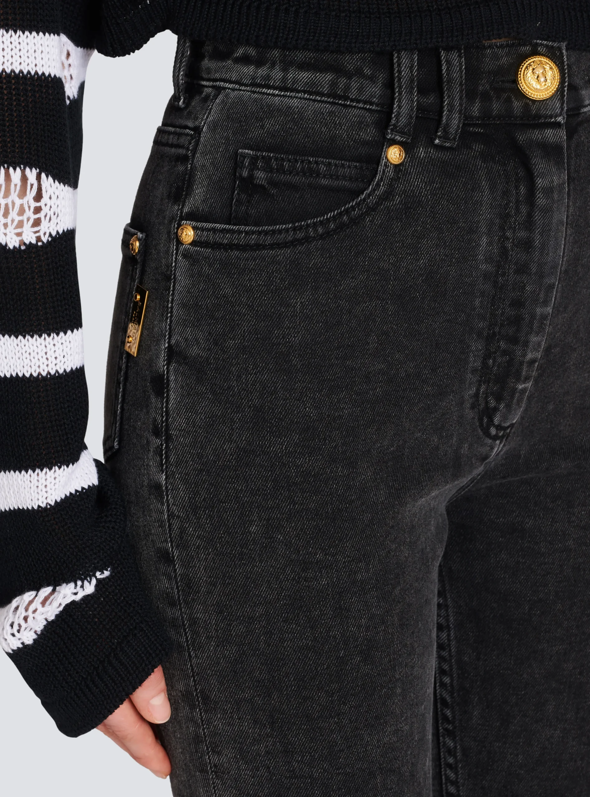 Slim Fit Jeans-Balmain Shop