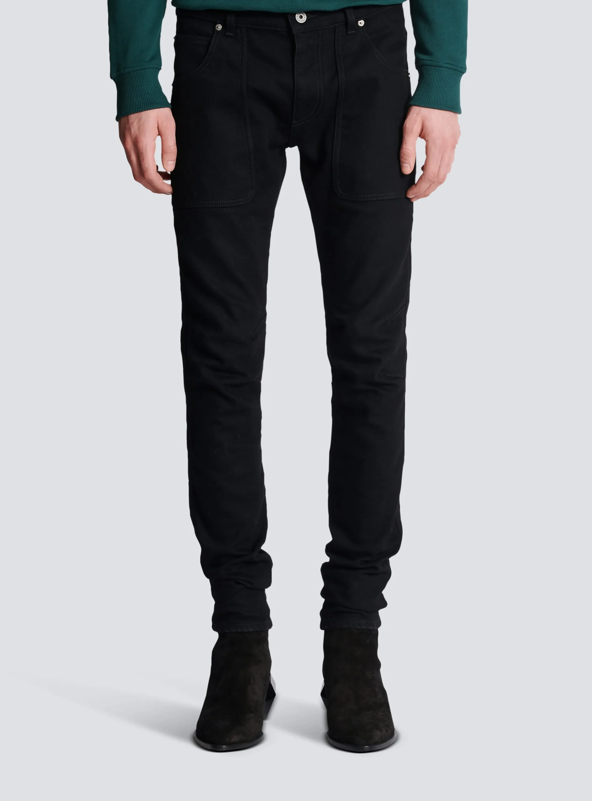 Slim-fit Denim Jeans-Balmain Cheap