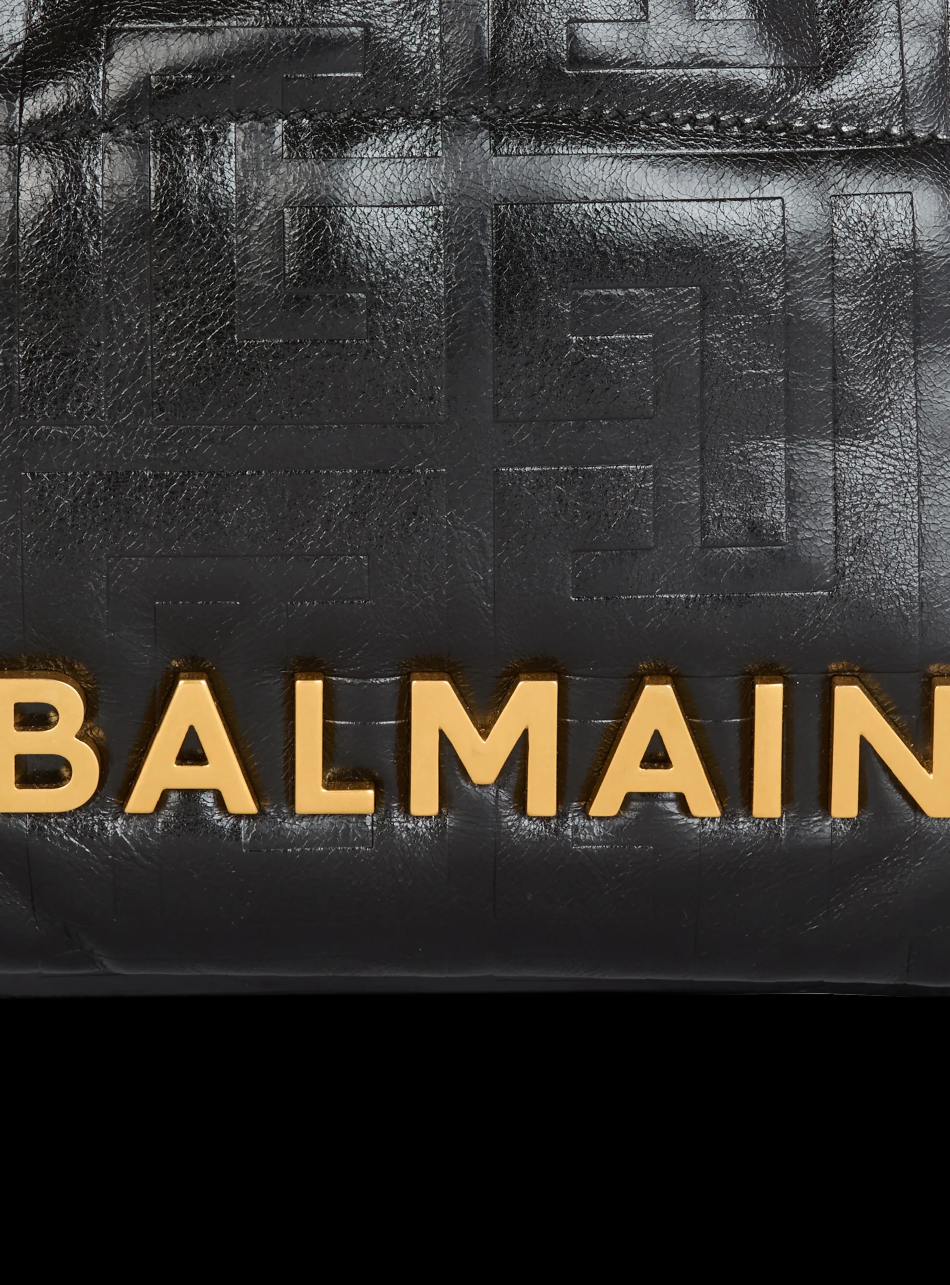 Small 1945 Soft Tote Bag In Crackled Calfskin-Balmain Discount