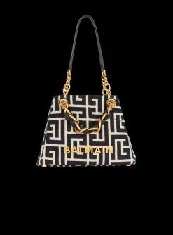 Small 1945 Soft Tote Bag Monogram Jacquard Fabric-Balmain Hot
