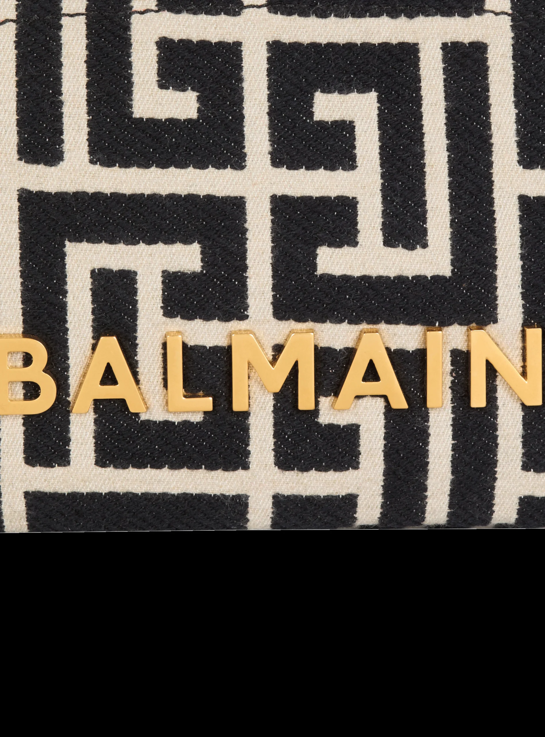 Small 1945 Soft Tote Bag Monogram Jacquard Fabric-Balmain Hot