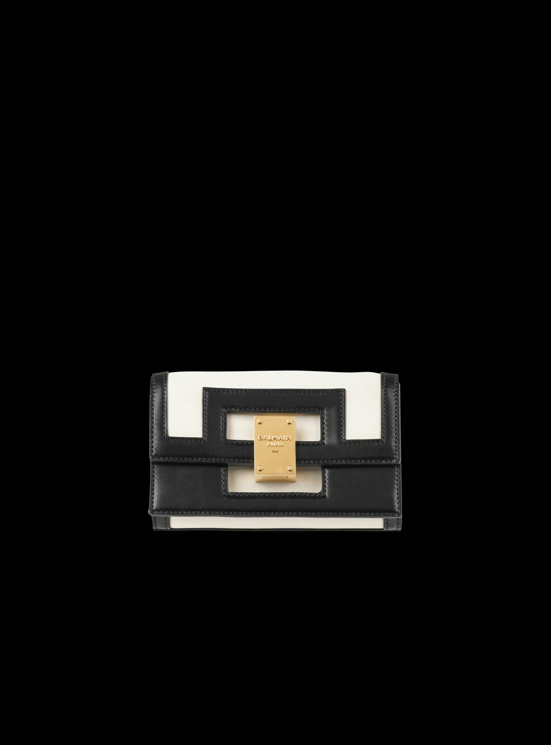 Small-sized Black And Leather 1945 Heritage Bag-Balmain Best Sale