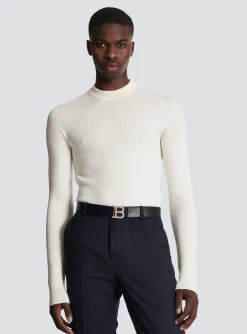 Smooth Leather B-Belt-Balmain Online