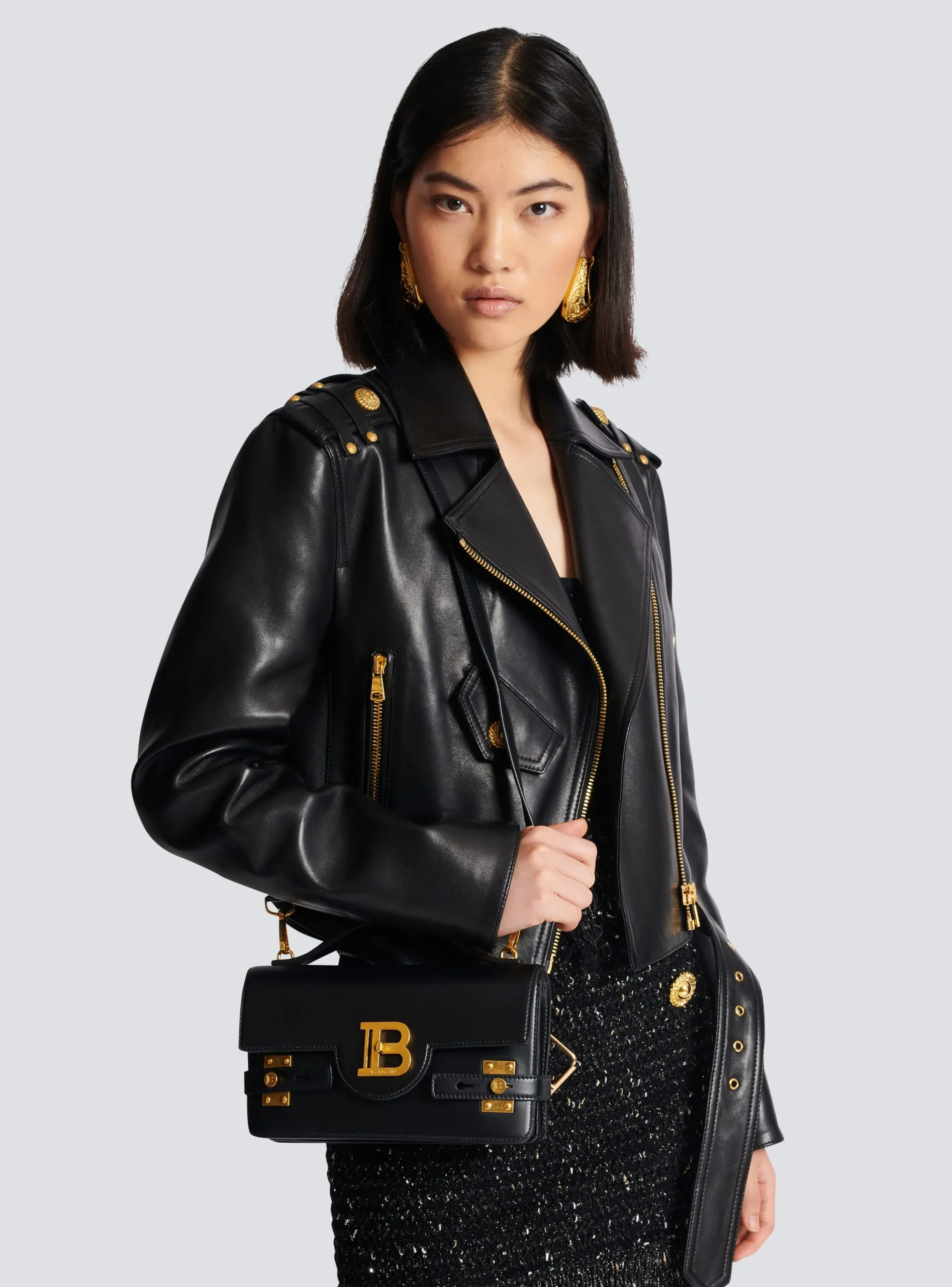 Smooth Leather B-Buzz 24 Bag-Balmain Flash Sale