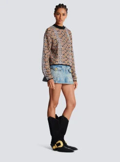 Snakeskin Knit Jumper-Balmain Best