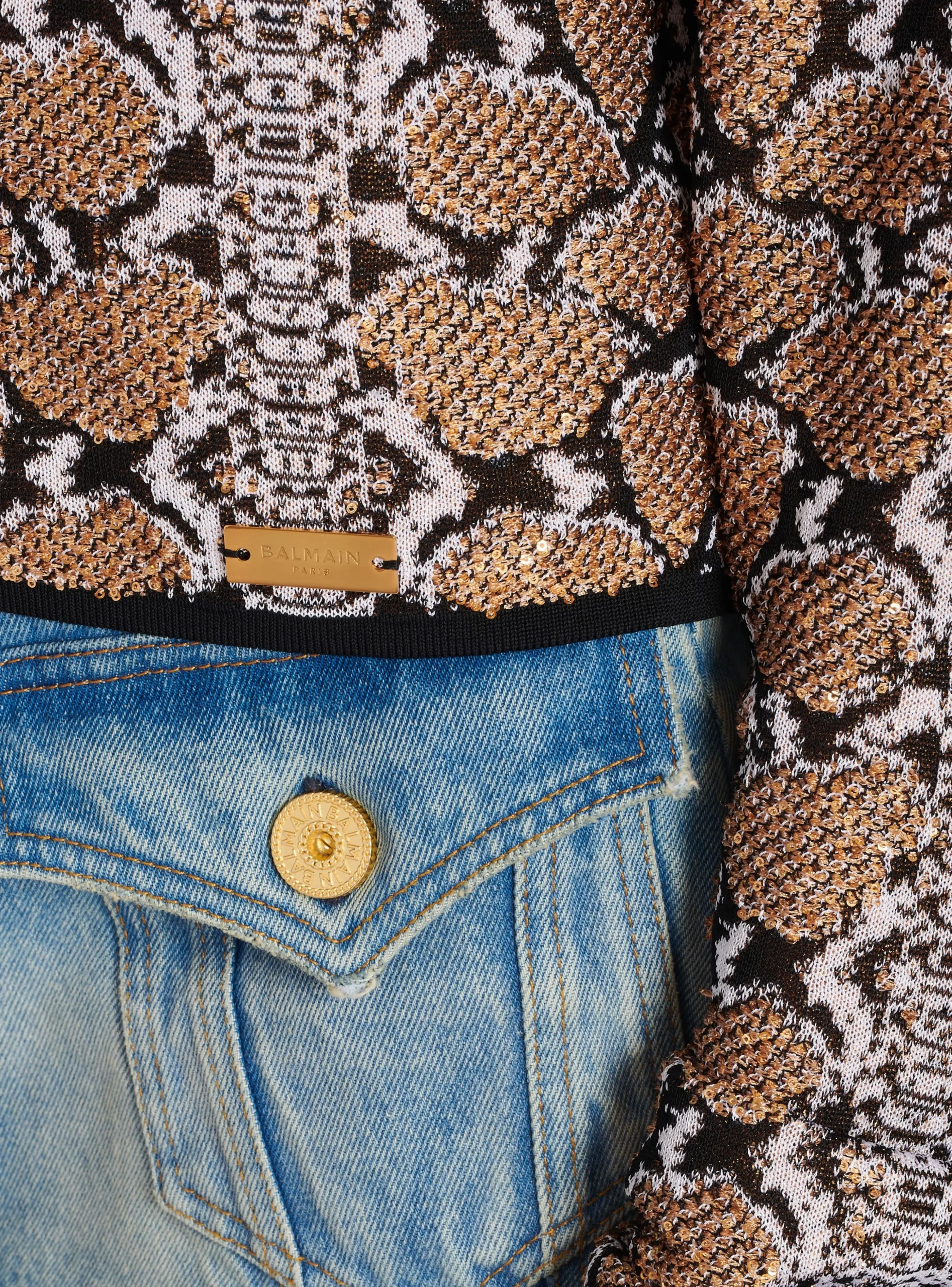 Snakeskin Knit Jumper-Balmain Best