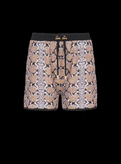 Snakeskin Knit Shorts-Balmain Sale