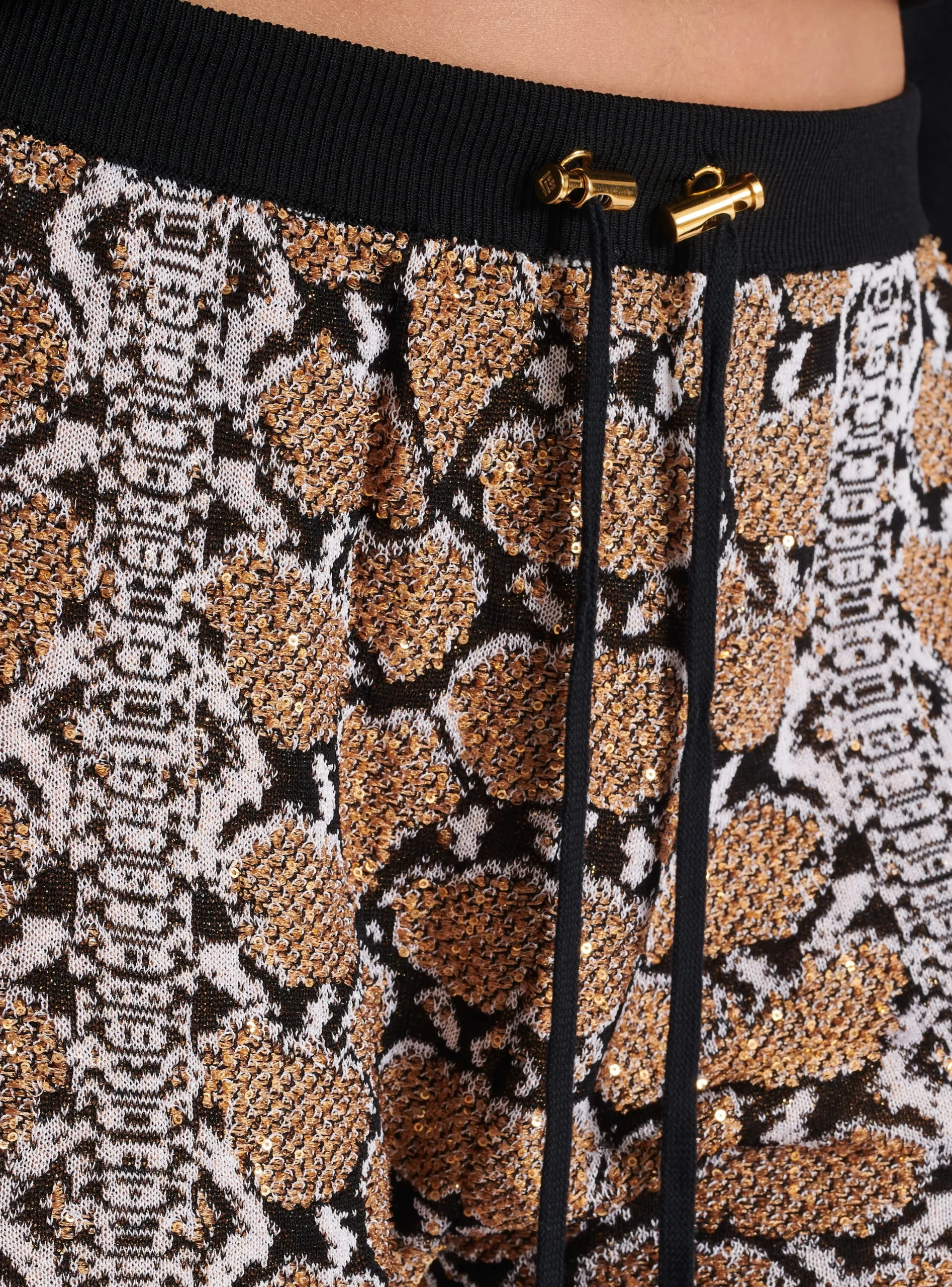 Snakeskin Knit Shorts-Balmain Sale