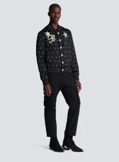 Stars Embroidered Bomber Jacket-Balmain Outlet