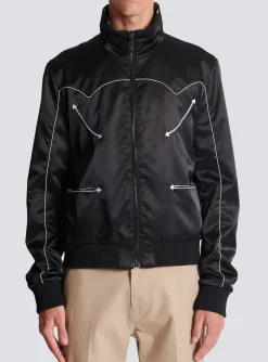 Stars Reversible Bomber Jacket-Balmain Discount