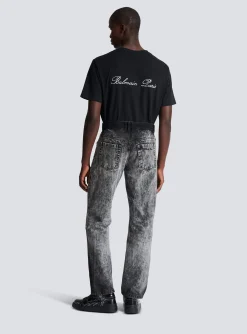 Stonewash Denim Jeans-Balmain Cheap