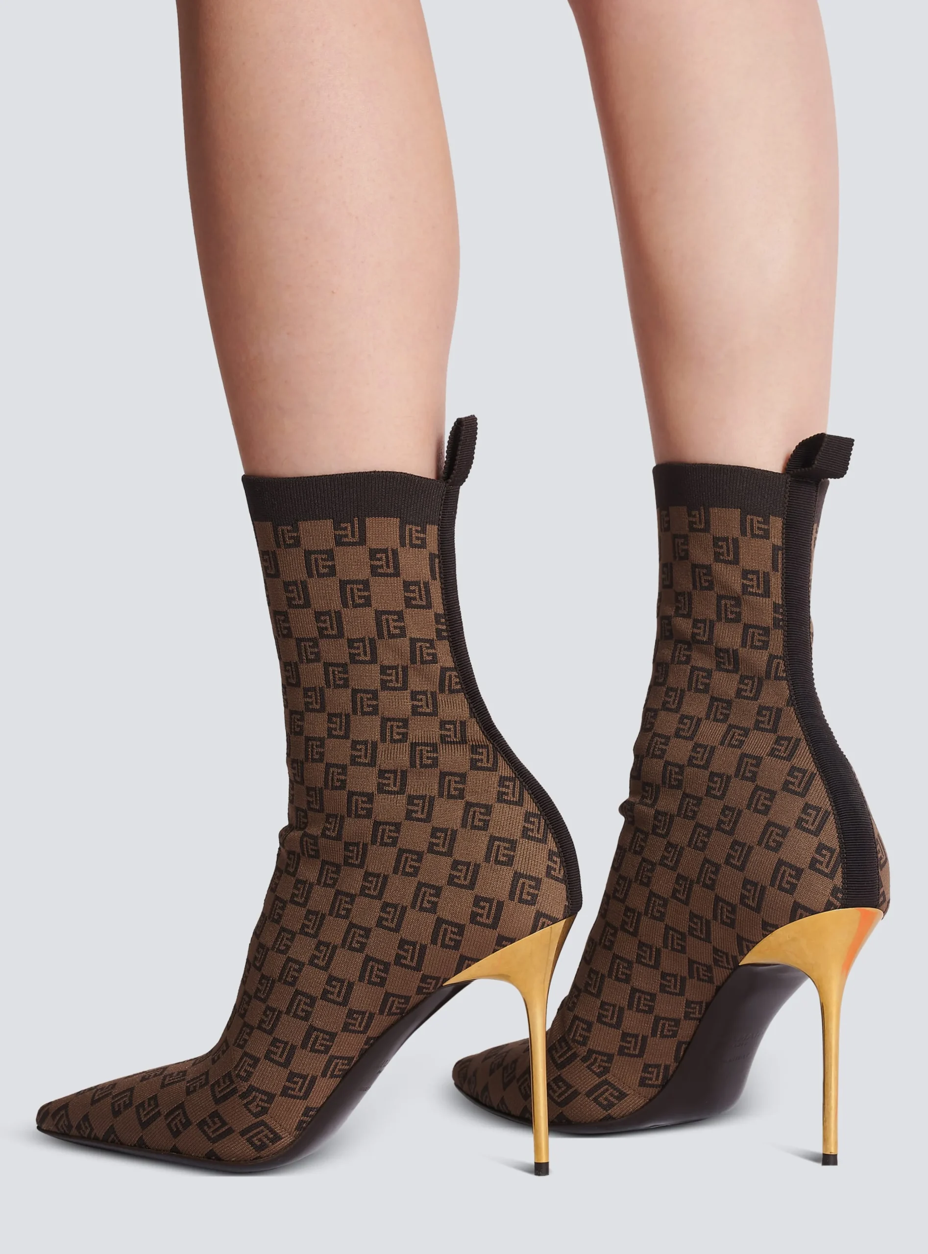 Stretch Skye Knit Ankle Boots-Balmain Hot