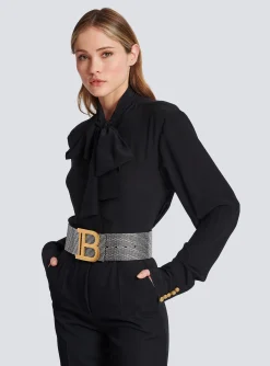 Suede And Crystal B-Belt-Balmain Best