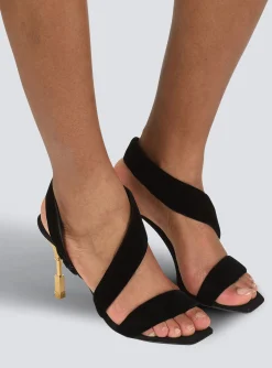 Suede Moneta Sandals-Balmain Flash Sale