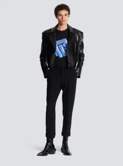 Sweatshirt With Neon Logo Print-Balmain Fashion