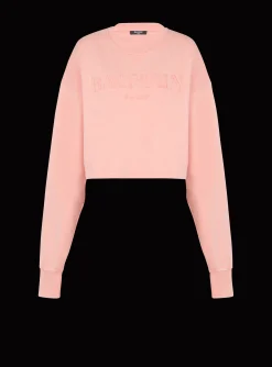 Sweatshirt With Vintage Embroidery-Balmain Outlet