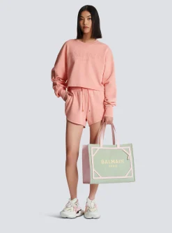 Sweatshirt With Vintage Embroidery-Balmain Outlet