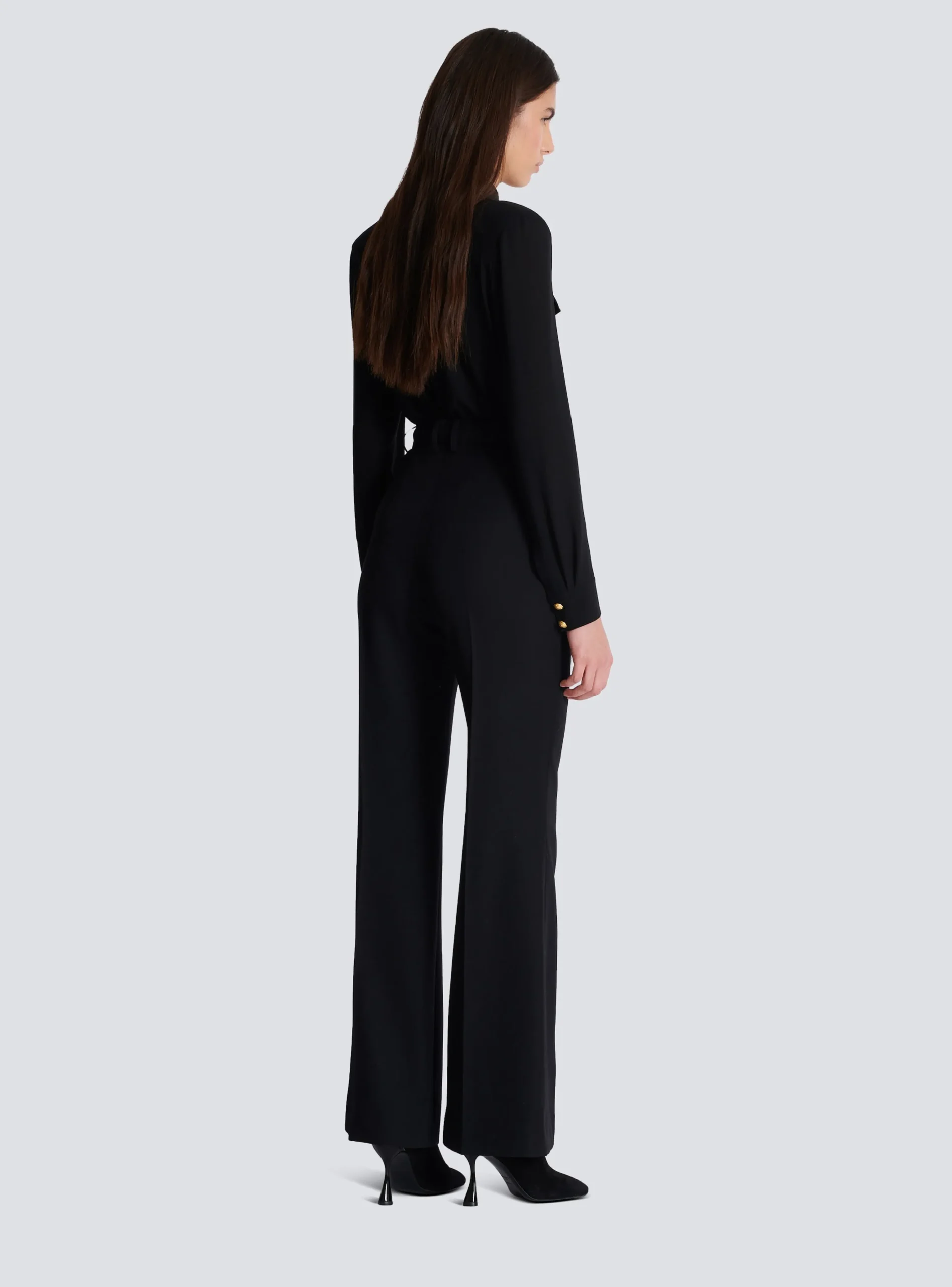 Tailored Grain De Poudre Trousers-Balmain Outlet
