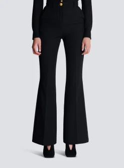 Tailored Grain De Poudre Trousers-Balmain Outlet