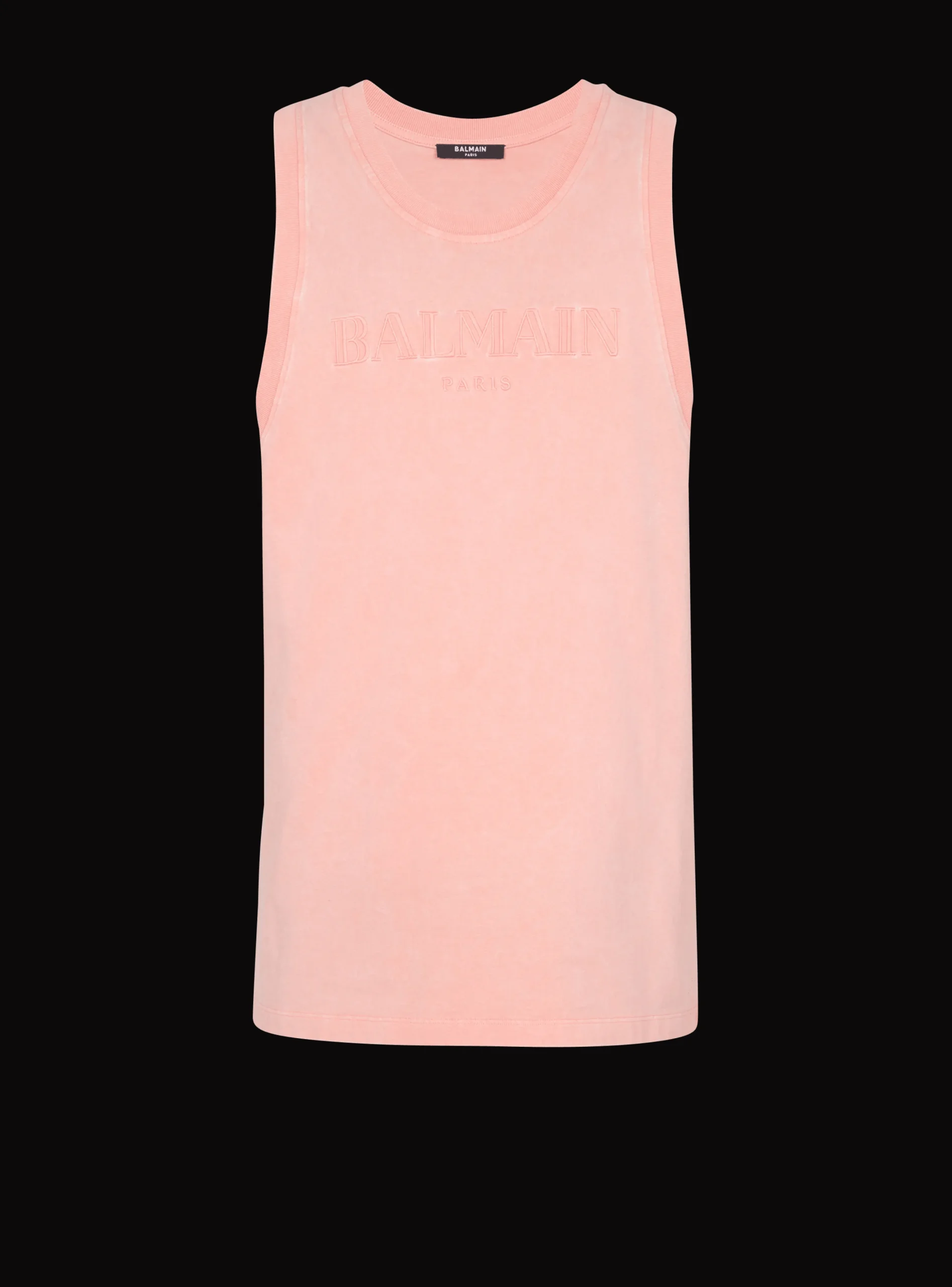 Tank Top With Vintage Embroidery-Balmain Best Sale