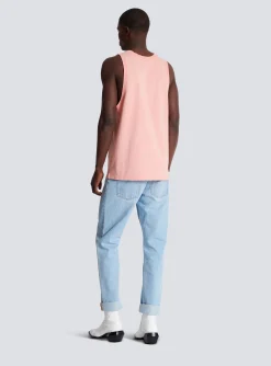 Tank Top With Vintage Embroidery-Balmain Best Sale
