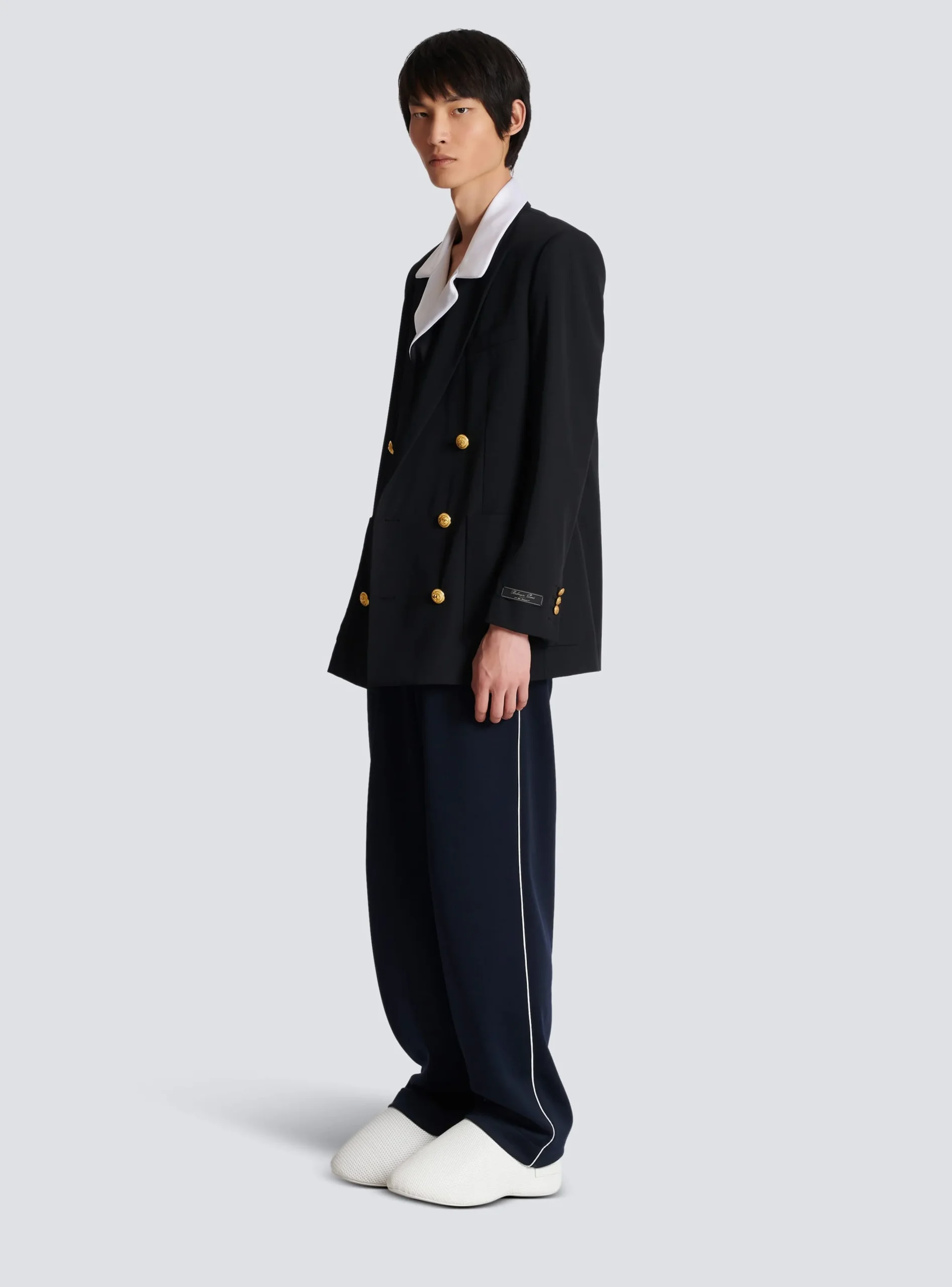 Technical Wool Blazer-Balmain Best Sale