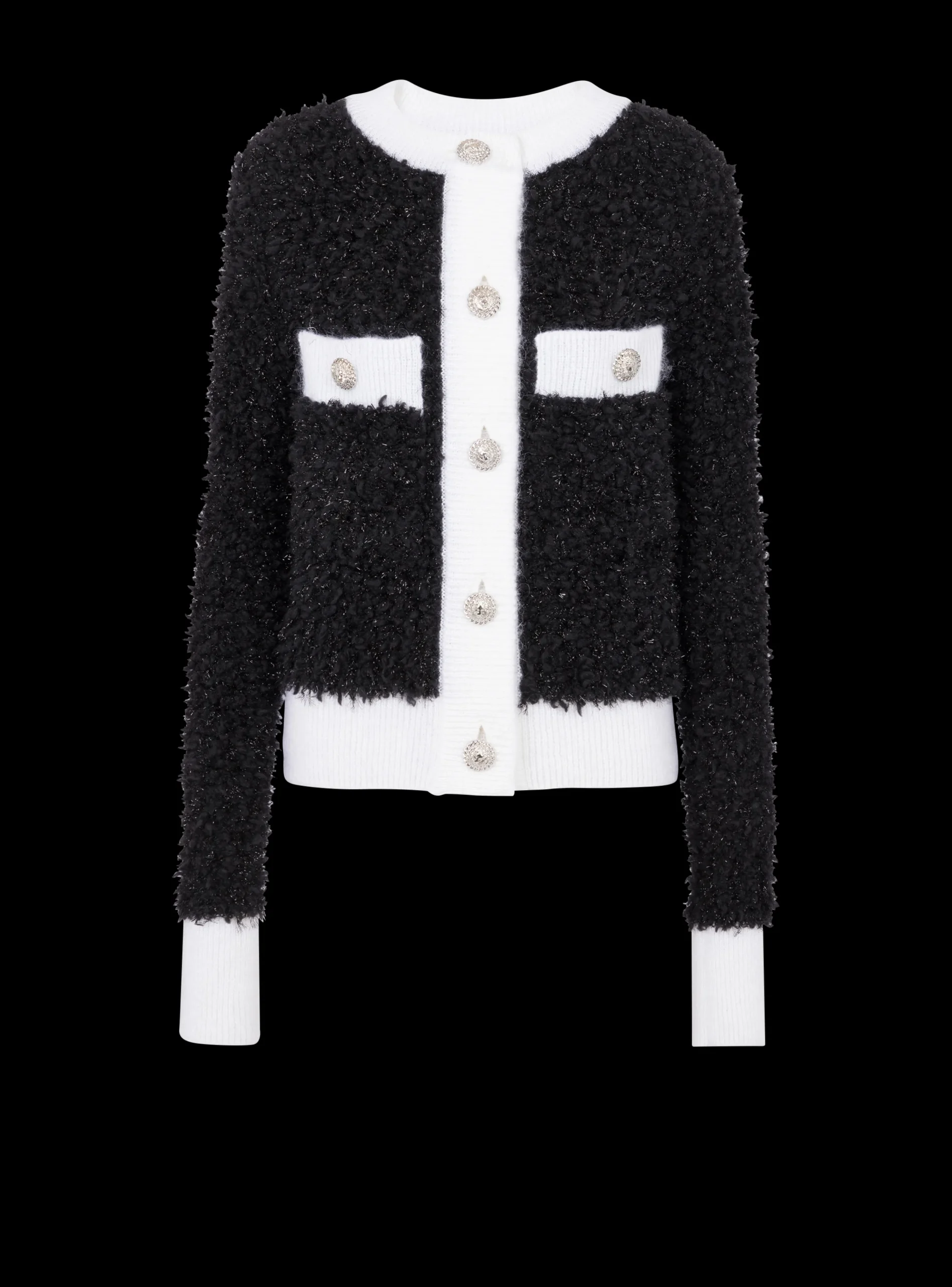 Textured Knit Cardigan-Balmain Flash Sale