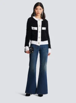 Textured Knit Cardigan-Balmain Flash Sale
