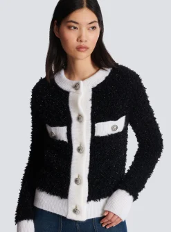 Textured Knit Cardigan-Balmain Flash Sale