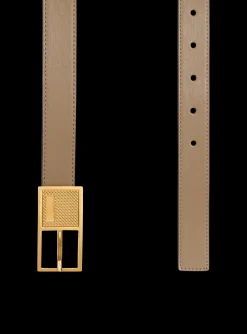 Thin Signature Calfskin Belt-Balmain Fashion