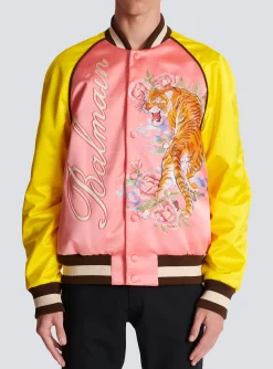Tiger Embroidered Bomber-Balmain Flash Sale